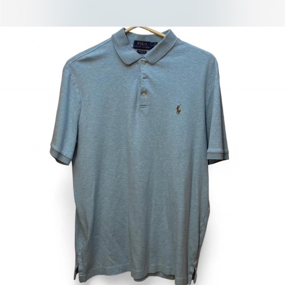Ralph Lauren Men's Light Blue Polo Shirt